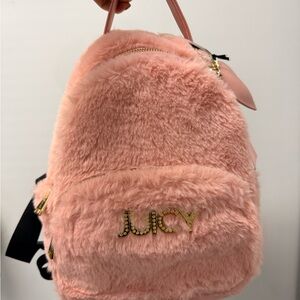 Juicy Couture Blush Furry Backpack